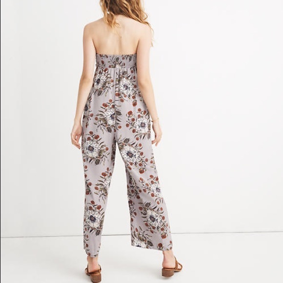 NWT Madewell tie front floral jumpsuit size 6 - Picture 2 of 6